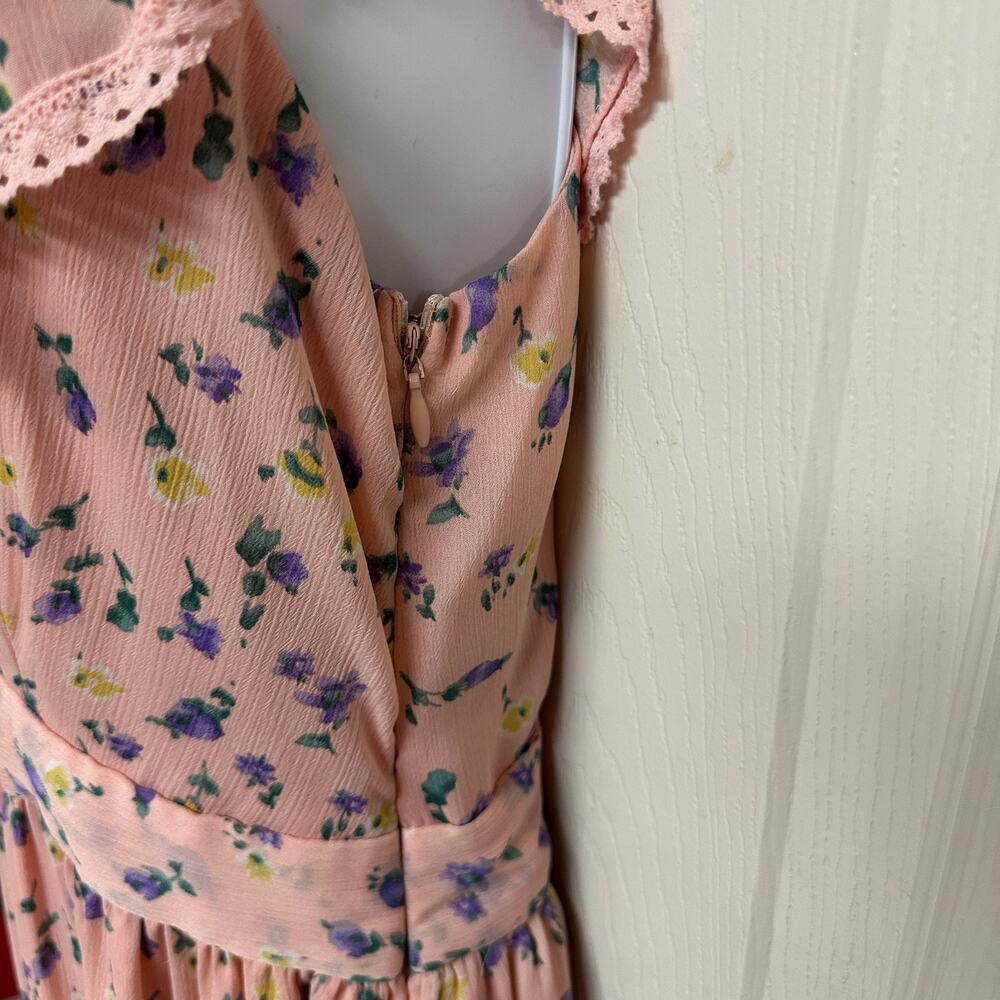 EUC Free the Roses Noa Floral Maxi Dress Romantic Cottagecore Size M - Picture 8 of 10